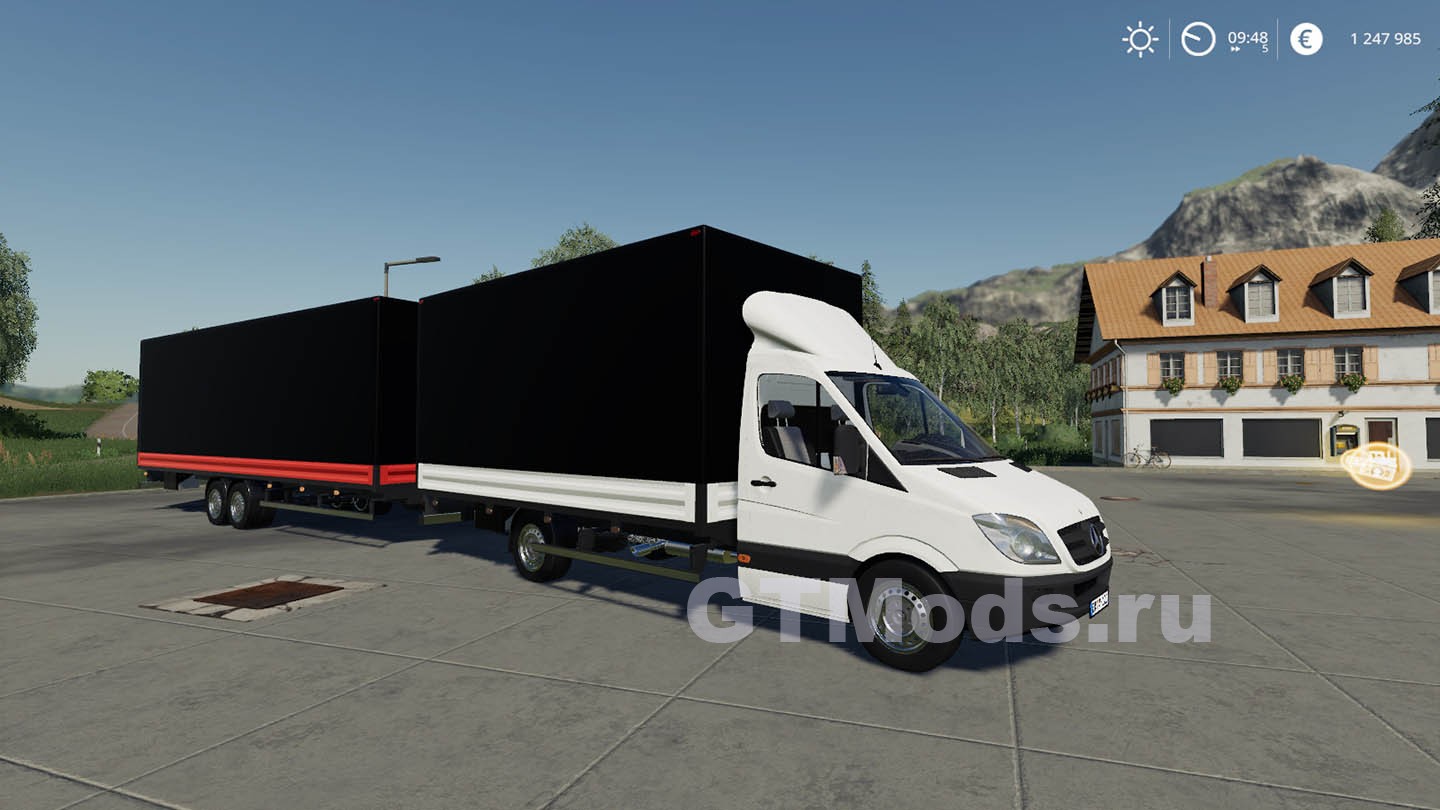 Мод Mercedes Sprinter Pickup v1.3 для FS19 (1.5.x) » Моды для игр про  автомобили от GTMods.ru