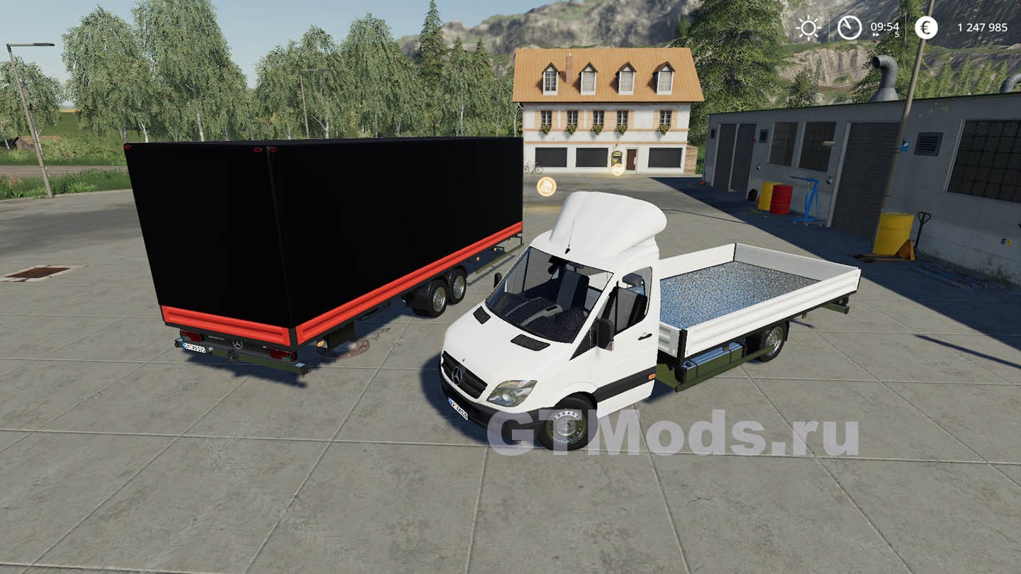 Мод Mercedes Sprinter Pickup v1.3 для FS19 (1.5.x) » Моды для игр про  автомобили от GTMods.ru