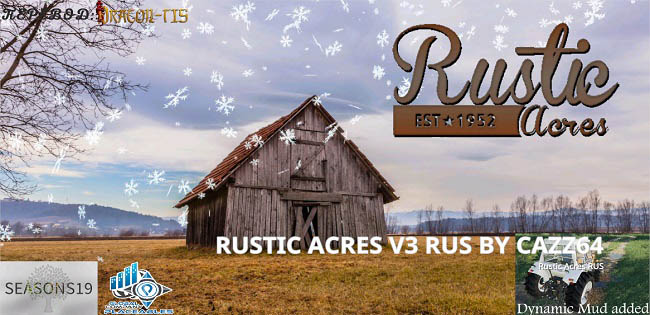 Карта Rustic Acres v3.1 для FS19 (1.5.x)