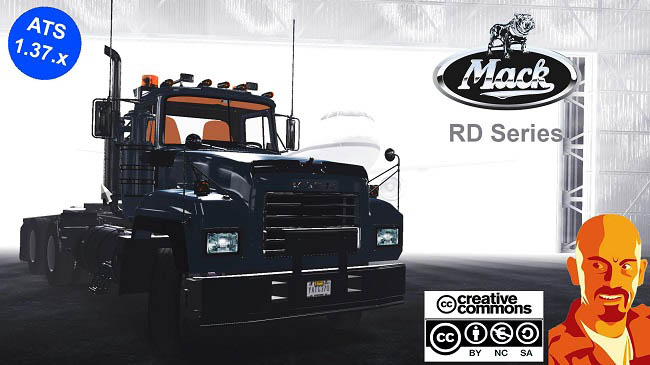 Мод Mack RD ReWorked для ATS (1.37.x)