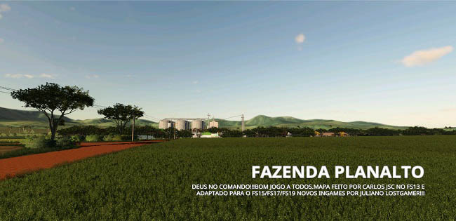 Карта Fazenda Planalto v1.0.0.0 для FS19 (1.6.x)