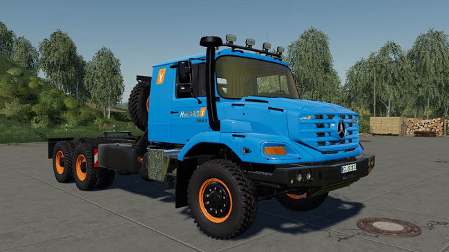 Мод Mercedes-Benz Zetros 3643 6x6 v1.0.0.0 для FS19 (1.6.x)