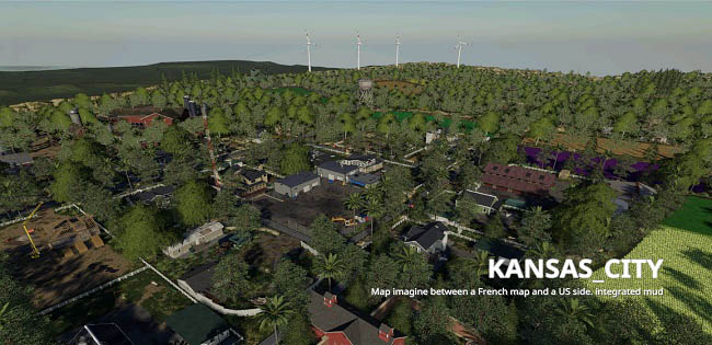 Карта Kansas City v1.0.0.0 для FS19 (1.6.x)