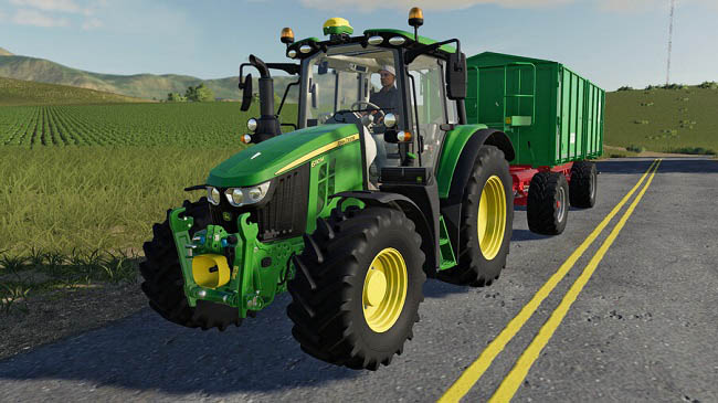 Мод John Deere 6M Series v1.0.0.1 для FS19 (1.6.x)