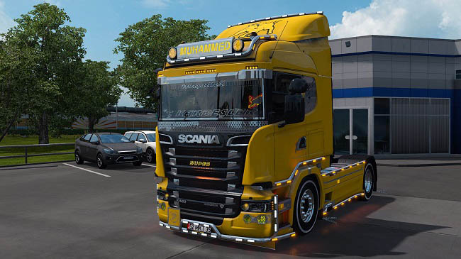 Мод Scania R560 V8 v4.2 для Euro Truck Simulator 2 (1.43.x)