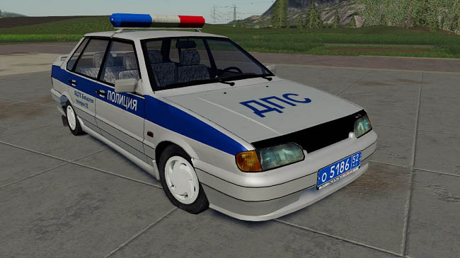Мод ВАЗ 2115 Полиция v1.0.0.0 для FS19 (1.6.x)