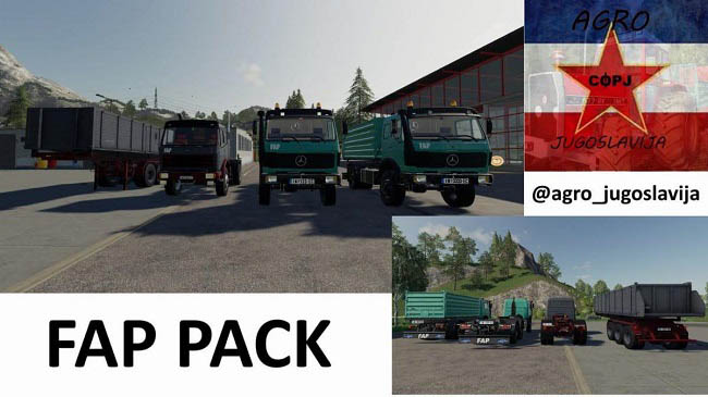 Мод Mercedes Trucks Fap Pack v1.0.0.0 для FS19 (1.6.x)