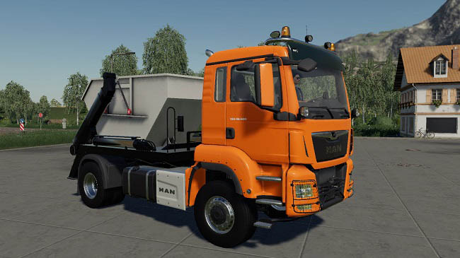 Мод MAN TGS 18.500 Skip Pack v1.1.1.0 для FS19 (1.6.x)