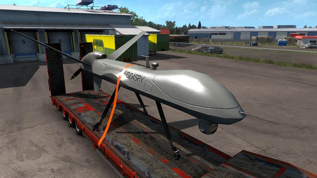 Мод Q-9 Reaper UAV Cargo v1.0 для ETS 2 (1.38.x)
