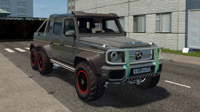 Мод Mercedes-Benz G63 AMG 6x6 для City Car Driving (1.5.9.2)