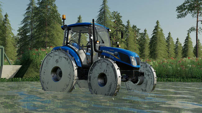 Мод New Holland T4 v1.3.0.0 для FS19 (1.7.x)