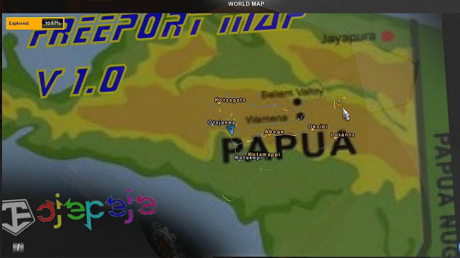 Карта Rework Map Freeport (Papua New Guinea) для ETS 2 (1.38.x)