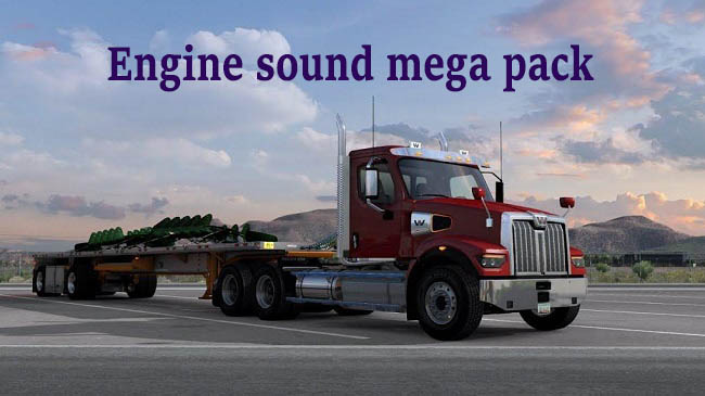 Мод Engine Sound Mega pack v3.4 для ATS (1.39.x)