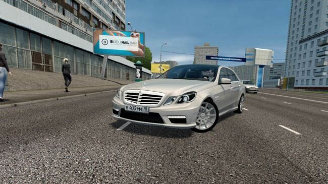 Мод Mercedes-Benz E63 AMG W212 для City Car Driving (1.5.9.2)