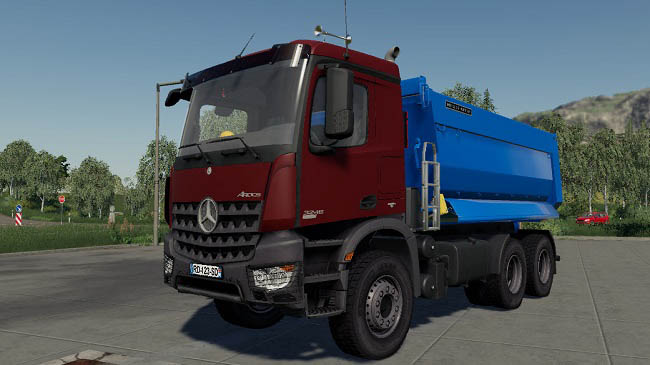 Мод Pack Mercedes-Benz Arocs 6x4 v1.0.0.0 для Farming Simulator 19 (1.6.x)