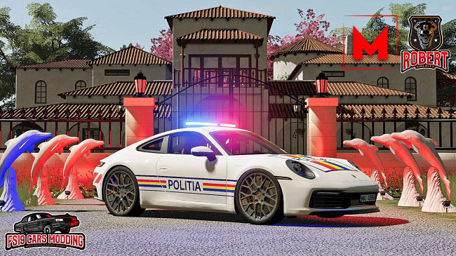 Мод Porsche Carrera 4S Politia v1.0.0.0 для FS19 (1.6.x)