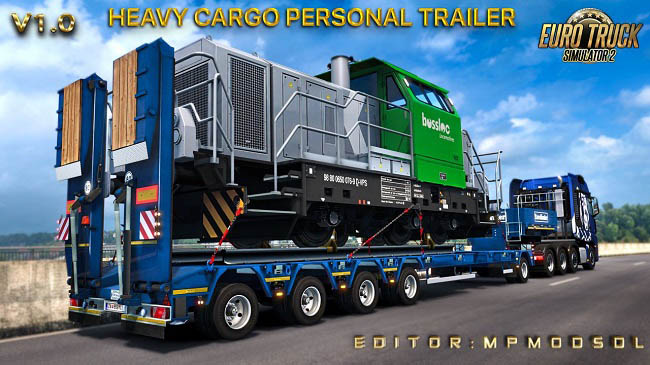 Мод Heavy Cargo Personal Trailer Mod v1.0 для ETS 2 и ATS (1.38.x)