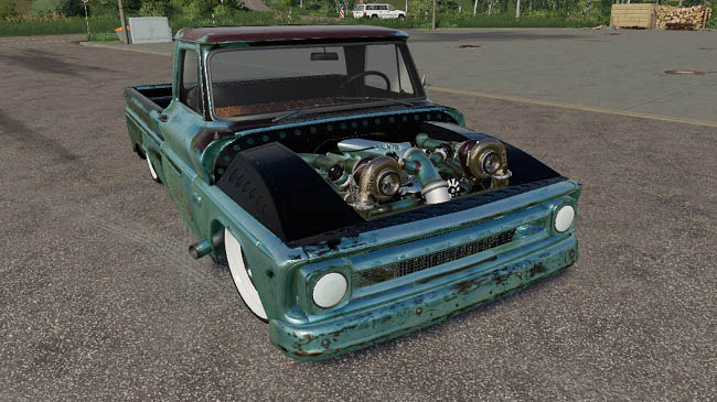 Мод Chevrolet C10 1966 Twin Turbo v1.0.0.0 для FS19 (1.6.x)