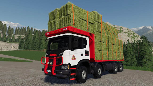 Мод Scania XT 8x8 Flat Bed v1.1.0.0 для FS19 (1.7.x)