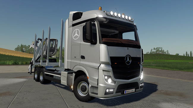 Мод Mercedes-Benz Actros Forest Truck v1.0.0.0 для FS19 (1.7.x)