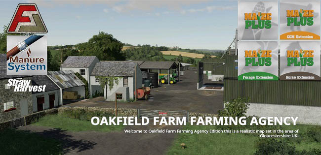 Карта Oakfield Farm Farming Agency Edition v1.0.0.0 для FS19 (1.7.x)