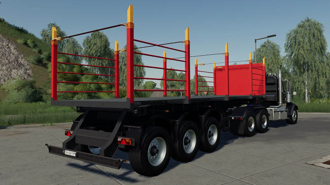 Мод Semi-trailer NEFAZ timber truck v1.0.0.0 для FS19 (1.7.x)