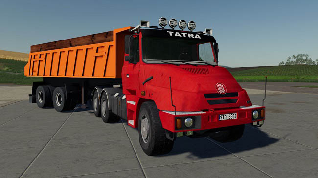 Мод Tatra 815 jamal 6x6 + Trailer v1.0.0.0 для FS19 (1.7.x)