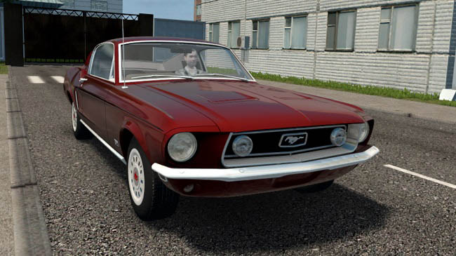 Мод Ford Mustang 2+2 Fastback 1968 для City Car Driving (1.5.9.2)