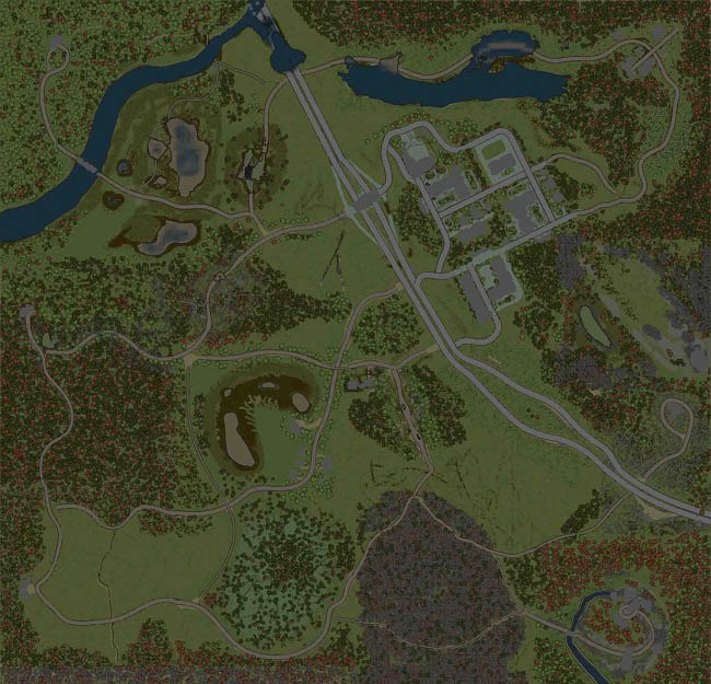 Карта "Магистраль" для Spintires: MudRunner