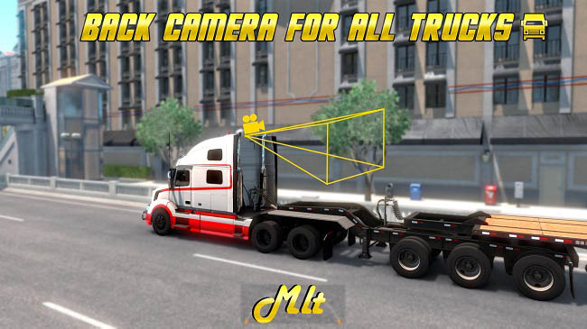 Мод Back Camera For All ATS Truck (Rear Camera) для ATS (1.39.x)