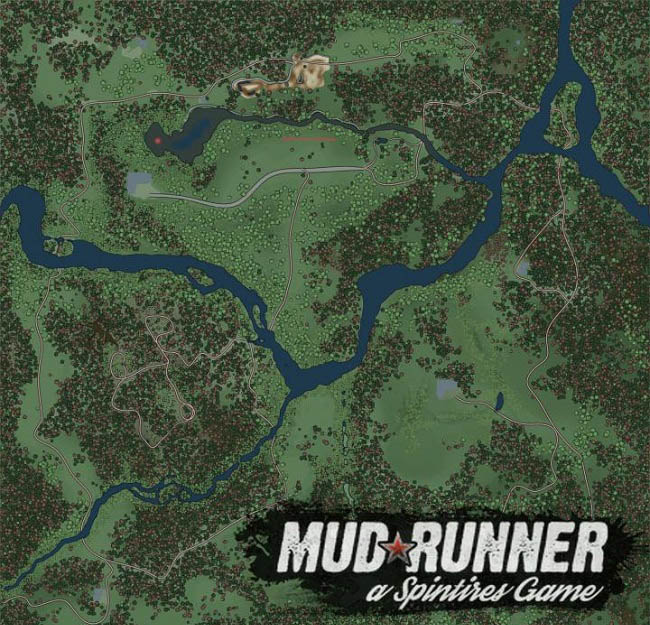 Карта "GrassRoad" для Spintires: MudRunner