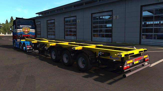 Мод Mammut Container Carrier Semi Trailer v3.0 для ETS 2 (1.46.x)