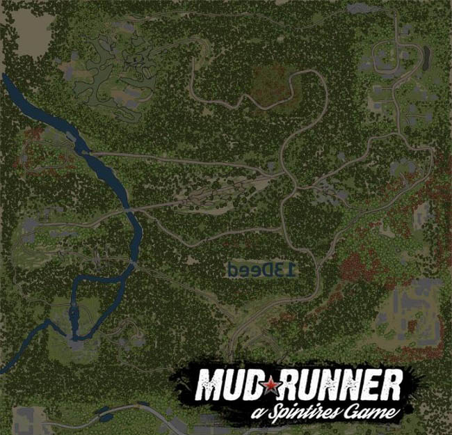 Карта "Дед Cyberrunner" для Spintires: MudRunner