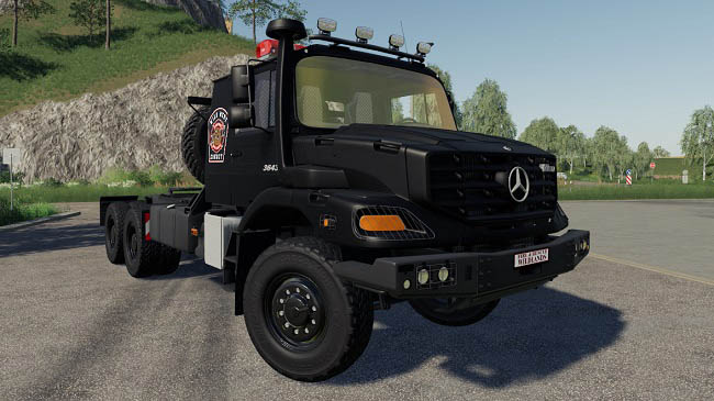 Мод Mercedes-Benz Zetros 3643 6x6 v2.0.0.0 для FS19 (1.7.x)