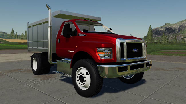 Мод Ford F750 Dump Truck v1.0.0.0 для FS19 (1.7.x)