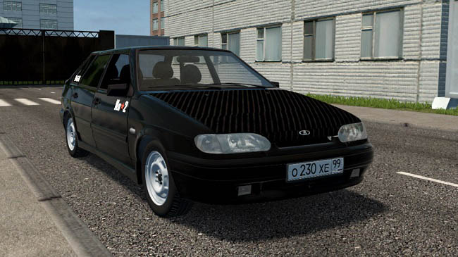 Мод ВАЗ 2114 Black Astra Tuning для City Car Driving (1.5.9.2)