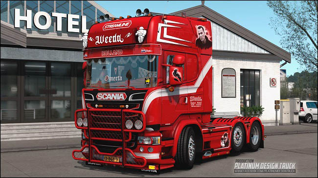 Мод Scania R 500 Weeda Penoza v5.0 для ETS 2 (1.43.x)