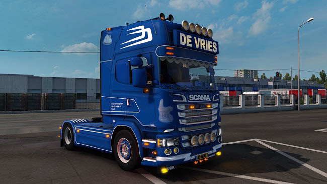 Мод Scania R580 DE Vries v1.0 для ETS 2 (1.39.x)