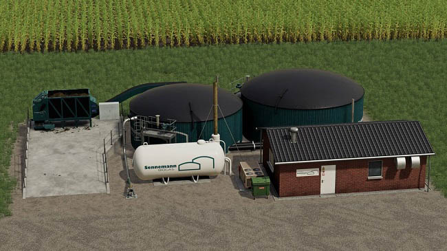 Мод Biogas Plant 450kW v1.0.0.0 для FS19 (1.7.x)