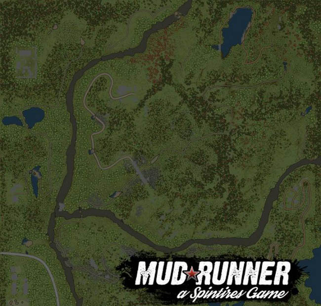 Карта "Бог с вами" для Spintires: MudRunner