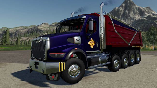 Мод WesternStar 49x Dump Truck v1.0.0.0 для FS19 (1.7.x)