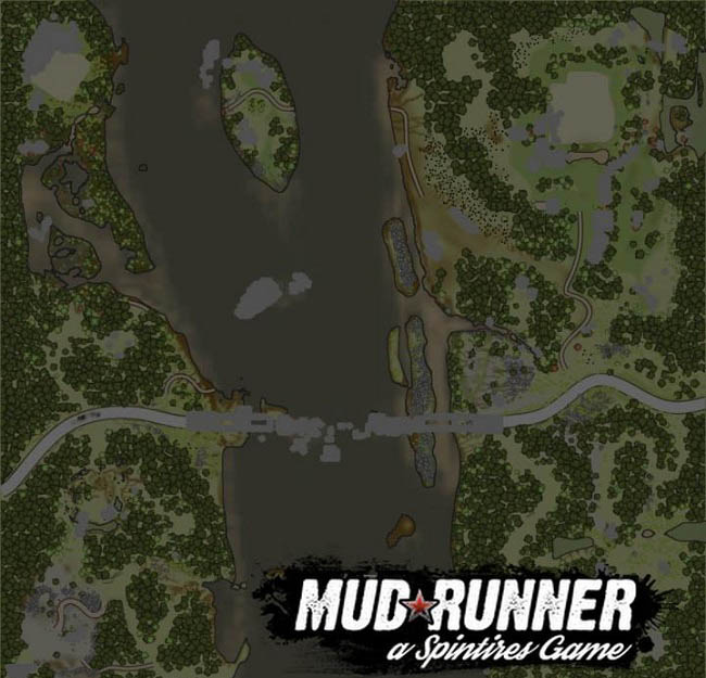 Карта "The River and the Bridge" для Spintires: MudRunner