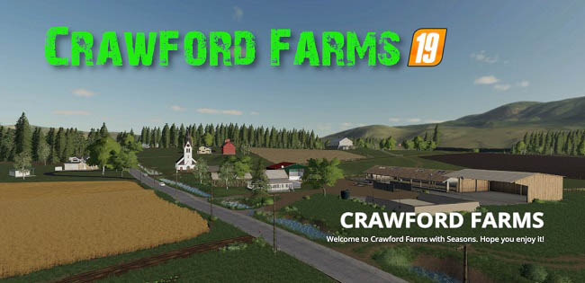 Карта Crawford Farms v1.0.0.0 для FS19 (1.7.x)