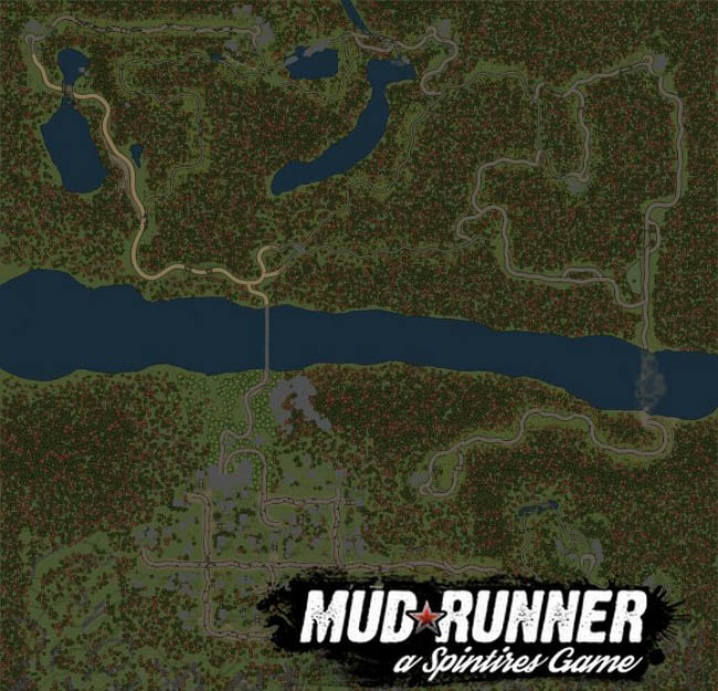 Карта "Сядем все" для Spintires: MudRunner