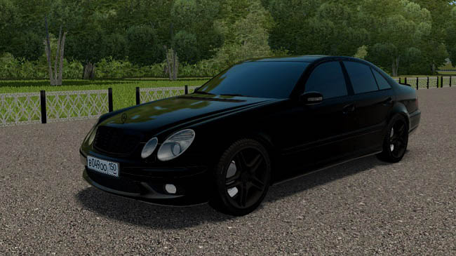 Мод Mercedes-Benz E55 AMG Black Edition для City Car Driving (1.5.9.2)
