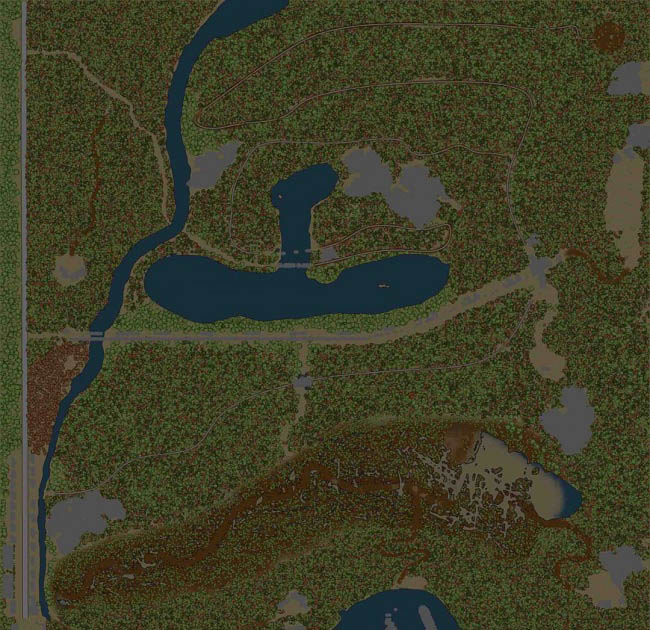 Карта "Долгая дорога" для Spintires: MudRunner