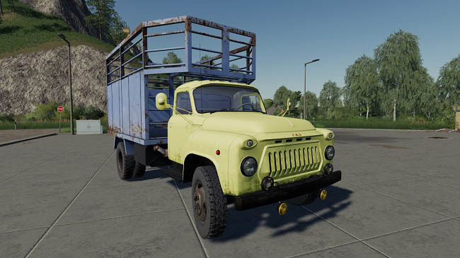 Мод ГАЗ 52 Желтый v1.0.0.0 для Farming Simulator 19 (1.7.x)