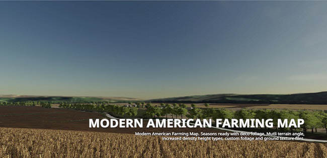 Карта Modern American Farming vBeta для FS19 (1.7.x)