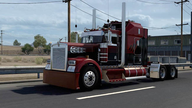 Kenworth w900 l/b Custom v1.8 для American Truck Simulator (1.48.x)