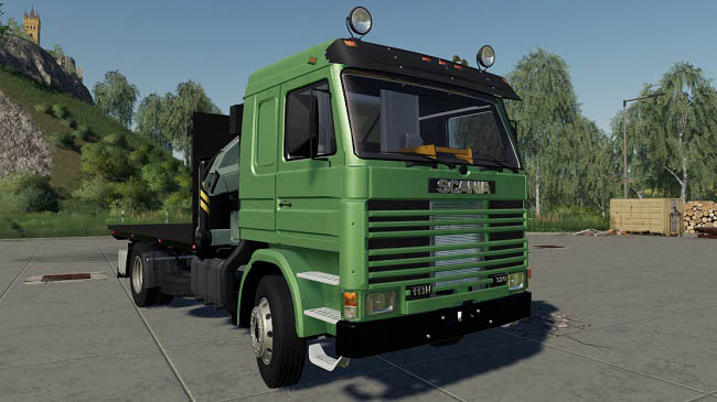 Мод Scania 113H SideDoors + Crane v1.0.0.0 для FS19 (1.7.x)